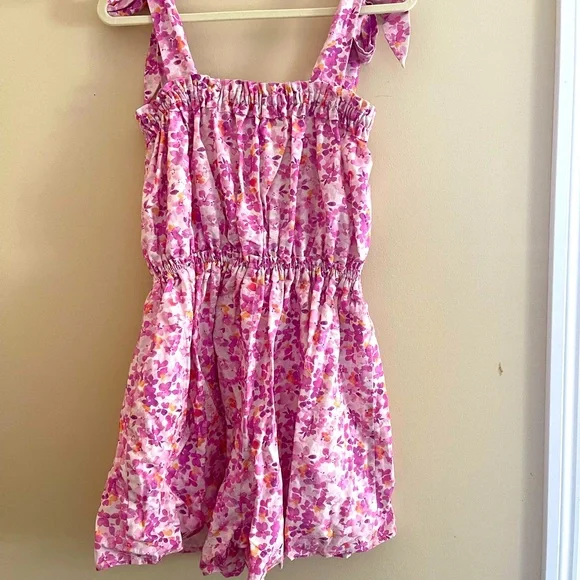 NWOT Sleeveless Linen Blend Floral Print Romper - Picture 8 of 8
